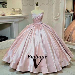 Quinceanera Dresses for Girls Sweetheart A-line Ball Gowns Vestidos De 15 - Picture 1 of 5
