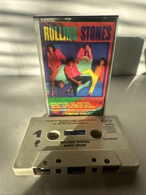 Dirty Work Rolling Stones Cassette Tape 1986 Chrome Classic Rock Harlem Shuffle - Image 1 of 4