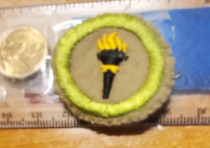 BSA Public Health Merit Badge, type D, fine twill 1942-1946 - Picture 1 of 2
