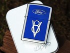 Ford V8 Emblem Zippo Lighter - Ford Motor Company - Oval - Mustang - Trucks
