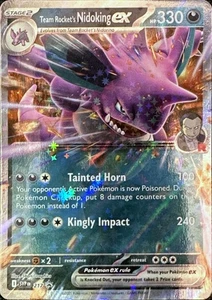 Pokemon TCG Team Rocket's Nidoking ex - 217 SV: Scarlet & Violet Promo Cards Pro - Picture 1 of 1