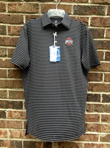 NWT Ohio State Buskeyes Southern Tide Mens SM Black Performance Polo Shirt $110 - Picture 1 of 9