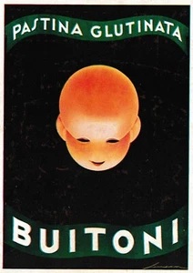 PUBBLICITA' 1929 PASTINA GLUTINATA BUITONI BEBE' FEDERICO SENECA FUTURISMO - Foto 1 di 1