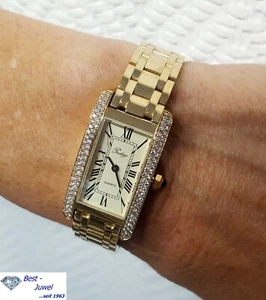 Prestige Damenuhr, Gold 750, 18 Karat, Brillant ca. 1,00 Karat, Gew. 64,4 Gramm - Bild 1 von 6