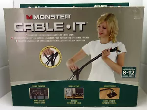 Monster Cable-it large 8' black - Picture 1 of 4