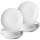 BTaT- White Pasta Bowls, 8 inch, Set of 12, Salad Bowls, Pasta Bowl, White Bo...