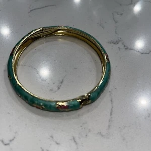 Jiu Long Xing Floral Esmalte Bisagras Racelet - Imagen 1 de 5