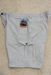 Pantalones cortos de trabajo cargo de lona Ridgecut Toughwear para hombre 44 nuevos con etiquetas 11” grises - Imagen 1 de 10