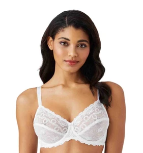 Wacoal 85720 Renaissance Rose Bügel-BH Weiß Größe 38DDD Spitzentrikot Rücken - Bild 1 von 4