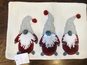 Pottery Barn Christmas Gnomes Pillow Cover 12x16 Decor 12x16 Lumbar - Picture 1 of 5
