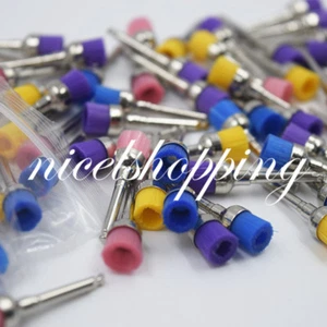 Dental Polishing Polisher Prophy Brushes Colorful Nylon Bowl Flat Type Choose - Picture 1 of 14