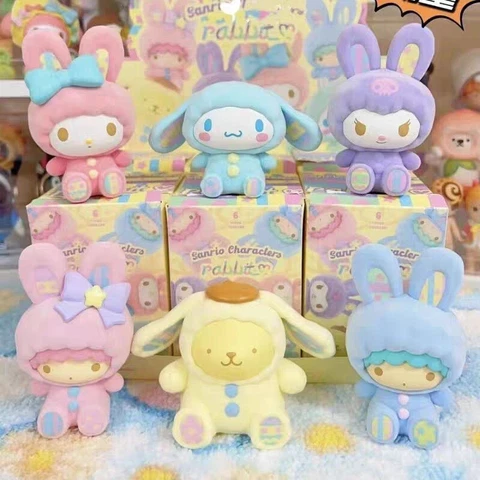 Sanrio Rabbit Series Blind Box Laurel Dog Kulomi Melody Set Hand Action Figure Cover