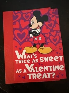 Biglietto Buon San Valentino Topolino Due Volte come Dolce San Valentino TXC26 - Foto 1 di 3