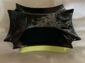 MCM Stewart McCulloch California Pottery Black Chartreuse Cigarette/ Vanity Box - Picture 1 of 18