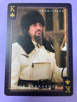 Harry Potter Tully's Coffee Promo Igor Karkaroff King of Clubs Durmstrang Japan - Image 1 of 4