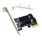 2 Port PCIE Adapter with Profile Bracket 6Gbps PCIe to Sata III Host Controller