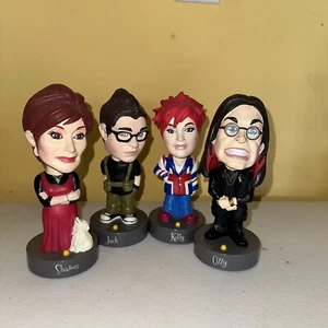 The Osbourne Family Talking Bobber Bobbleheads - Ozzy Sharon Kelly Jack Set of 4 - Picture 1 of 3