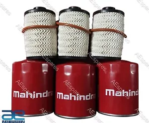 3 Set 1001CAA14881N 0303BC0071N Fuel & Oil Filter For Mahindra Roxor Scorpio GEc - Picture 1 of 2