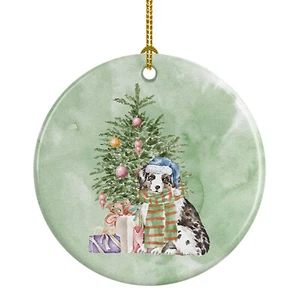 Australian Shepherd Welpe Weihnachtsgeschenk Baum Keramik Ornament CK8197CO1 - Bild 1 von 2