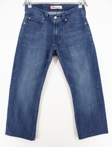 Jeans Levi's 506 Homme - Coupe Straight Regular - Taille W32 L31 (env. 81x79 Cm) - Bleu Délavé - Vintage Occasion