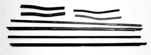 NEW! 1969 - 1970 Mustang Beltline Weatherstrip Coupe 8 Pc Door Kit 8 pc set - Picture 1 of 10