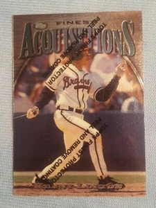 Kenny Lofton #283 1997 Topps Finest Silver poco común con revestimiento protector peeling - Imagen 1 de 2