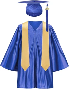 Kindergarten Graduation Cap and Gown 2025, Preschool Graduation Gown Cap Set wit - Picture 1 of 12