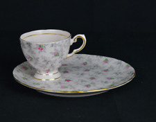 Royal Tuscan Pink Chintz Dubarry Rose Snack Set Tea Cup  England  (1MH10269WH)
