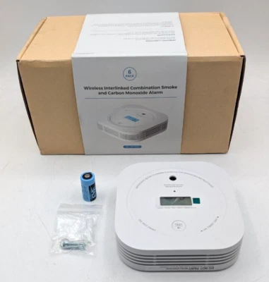 UNITEC AEGISLINK Interlinked Smoke and Carbon Monoxide Detector SC-RF200 - 6 PACK