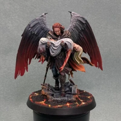 Angel's Sorrow sculpture Painted Gallery Miniature model Collectible Hobby - Image 1 of 4