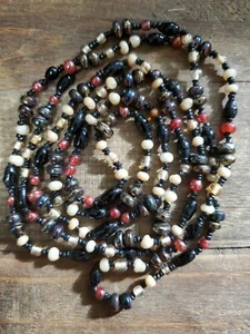 Vintage 46 Inch Glass Beaded Necklace - Picture 1 of 6