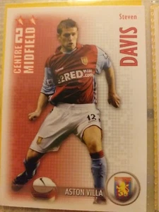 (-0-) SHOOT OUT trading card 2006 - 2007 ASTON VILLA STEVEN DAVIS - Picture 1 of 1
