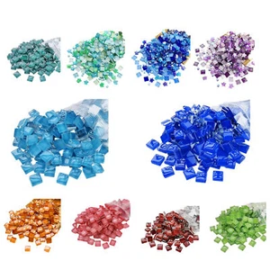 450 x Mosaic Tile Stone For DIY Crafts Puzzle Art Decor Shine Stained Glass Bulk - Picture 1 of 21
