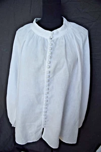 Lunar Fox Hansel white linen shirt, blouse...buttons...size 20 - Picture 1 of 20