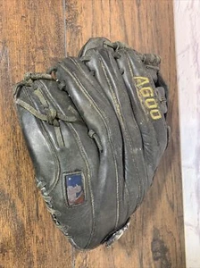 Wilson A600 RHT Youth Black Leather Baseball Glove 11 3/4" A2472 BROKE-IN!! - Picture 1 of 5