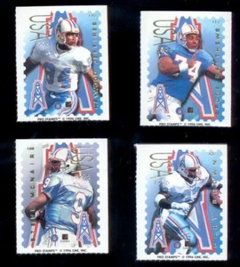 Juego de pegatinas PS Houston Oilers 1996 Bruce Matthews Steve Mcnair Haywood Jeffires - Imagen 1 de 1