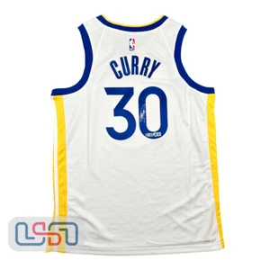 Stephen Curry Golden State Warriors Signed Nike White Swingman Jersey USA SM BAS - Picture 1 of 6