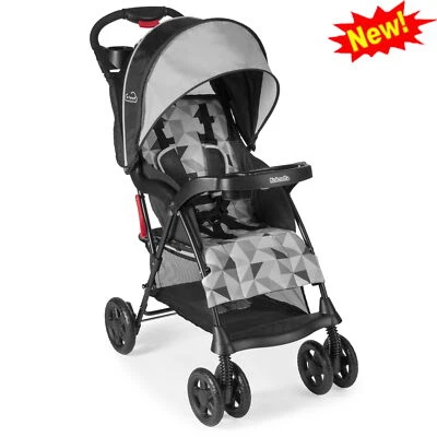 Stroller Lightweight Travel Compact Fold Canopy Window Tray Storage Basket Gray - Image 1 of 4