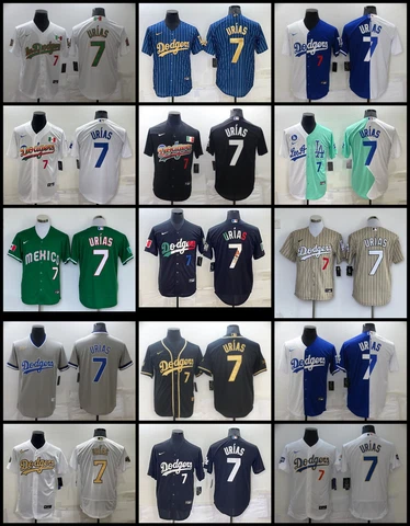 Men's Los Angeles Dodgers #7 Julio Urias Cool  Flex Base jersey stitched Cover