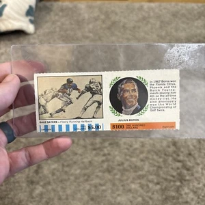 1968 American Oil Winners Circle Full Panels Gale Sayers Julius Boros Rare Uncut - Picture 1 of 6