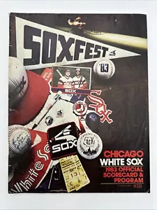 1983 CHICAGO WHITE SOX BASEBALL PROGRAM vs. Toronto Blue Jays - May 11, 1983  - Picture 1 of 3