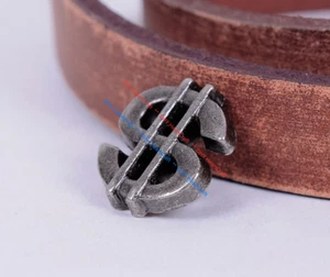 30pcs 13*15MM Money DOLLAR SIGN Metal Rivet Studs Leather Crafts Belt Conchos - Picture 1 of 10