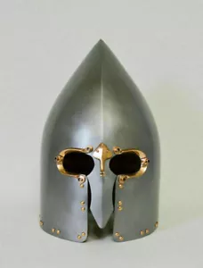 Elmetto medievale cavaliere armatura Lough Henney irlandese gallowglass elmo medievale - Foto 1 di 3