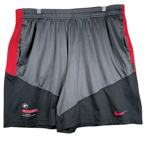 Nike UGA University Georgia Bulldogs Team Issue On Field Shorts Mens 3XL Gray - Picture 1 of 10