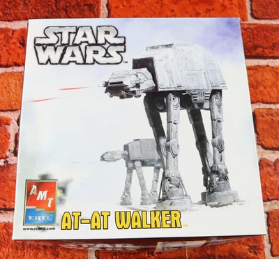 AMT ERTL Star Wars AT-AT Walker Model Kit Plus Collectible Print READ - Image 1 of 4