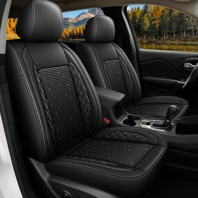 Car Seat Covers Fit For Honda Civic 2003-2015 Faux Leather 5 Seat Cushions Foto 1 de 4