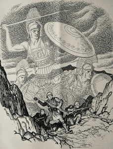 1940 Original Print WW2 THE GREEKS IN THE PASS - Picture 1 of 2