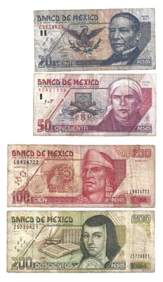 México✨ 2000... 20/50/100/200 pesos... BILLETES 75 ANIVERSARIO 🎇 Lote #3408 Foto 1 de 4
