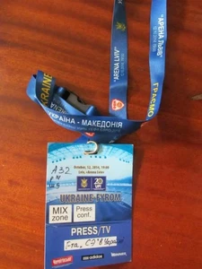 Billete PASS original Ucrania - Macedonia 2014 desde Lviv #4 - Imagen 1 de 1