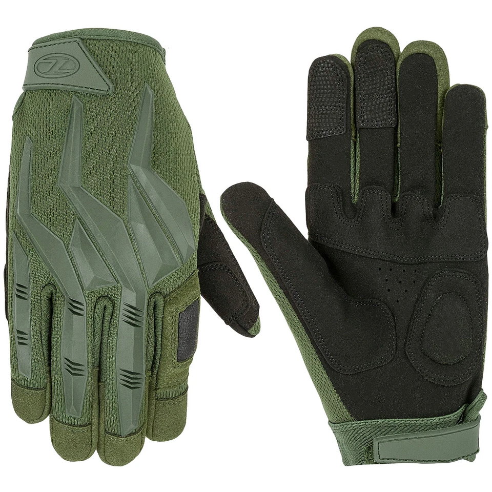 Highlander Forces Raptor Gloves Mens Tactical Military Outdoor Olive - Image 1 of 1